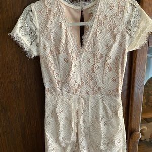 White Lace Romper